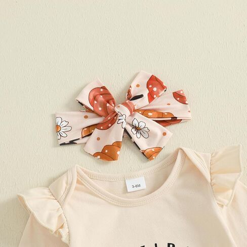 MoZiKQin Newborn Baby Girl Clothes Infant Romper Onesie Ruffle Layered Shorts Headband Socks Cute Toddler Girl Outfits in Saudi Arabia
