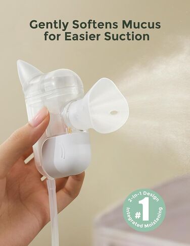 Momcozy BreezyClear Pro™ شفاط الأنف للأطفال، مصاصة أنف من فئة المستشفى 75 كيلو باسكال مع 9 مستويات شفط قابلة للتعديل، منظف أنف كهربائي للأطفال الصغار، مهدئ بالضوء والموسيقى in Saudi Arabia