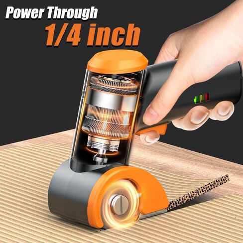 مقص كهربائي لاسلكي من كوماكس، قاطع كرتون 4 فولت مع 3 شفرات، بطارية قابلة لإعادة الشحن 2000 مللي أمبير في الساعة، صندوق تخزين، مقص قماش قاطع صندوق كهربائي للكرتون والجلود والسجاد والقماش والبلاستيك - وردي in Kuwait