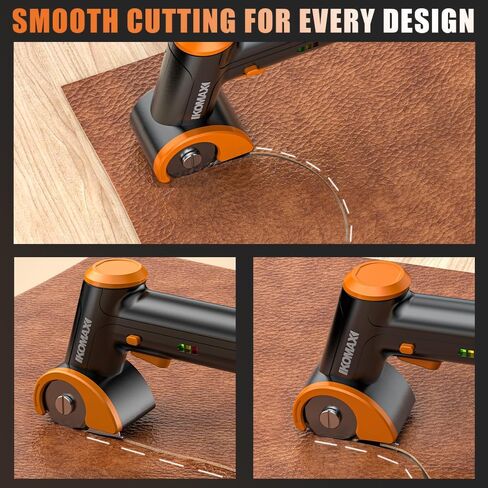 مقص كهربائي لاسلكي من كوماكس، قاطع كرتون 4 فولت مع 3 شفرات، بطارية قابلة لإعادة الشحن 2000 مللي أمبير في الساعة، صندوق تخزين، مقص قماش قاطع صندوق كهربائي للكرتون والجلود والسجاد والقماش والبلاستيك - وردي in Kuwait