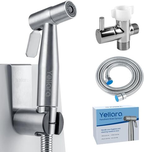 Handheld Bidet Sprayer for Toilet - Feminine Wash, Toilet Cleaning - Stainless Steel, Adjustable Water Pressure, Easy Installation in Saudi Arabia