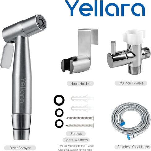 Handheld Bidet Sprayer for Toilet - Feminine Wash, Toilet Cleaning - Stainless Steel, Adjustable Water Pressure, Easy Installation in Saudi Arabia