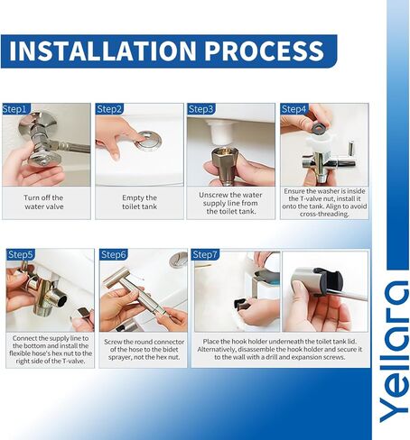 Handheld Bidet Sprayer for Toilet - Feminine Wash, Toilet Cleaning - Stainless Steel, Adjustable Water Pressure, Easy Installation in Saudi Arabia