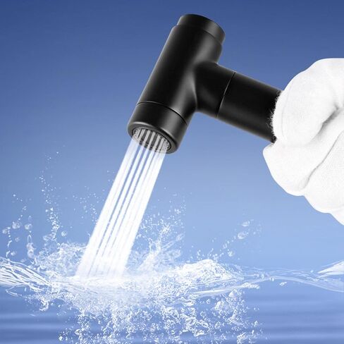 Toilet Bidet Sprayer Black Hand Held Bidet Sprayer for Toilet Hand Shower for Toilet Set with Hose Cold Water Brass No Drilling Cloth Diaper Sprayer Kit in Saudi Arabia