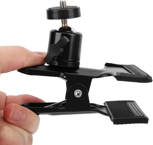 Drfeify Phone Holder Metal Guitar Bass Phone ClampHolder for Live Broadcast Bracket, Suitable for Guitar Supplies and Online Courses, Black in Saudi Arabia