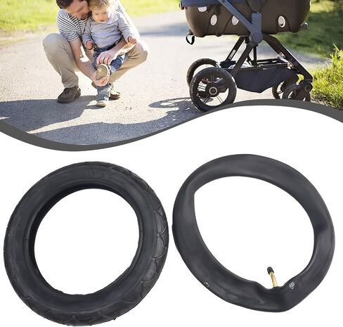 12 1/2x2 1/4 (57-203) Bicycle Tire and Inner Tube Set, Rubber Replacement for Stroller, Baby Carriage, Pushchair, Scooter(Inner tube) in Saudi Arabia