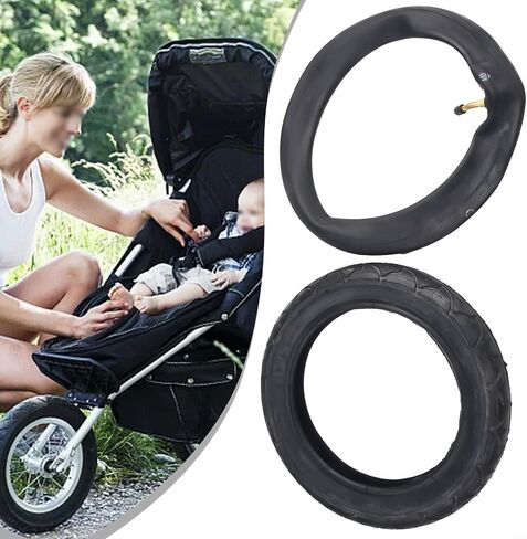 12 1/2x2 1/4 (57-203) Bicycle Tire and Inner Tube Set, Rubber Replacement for Stroller, Baby Carriage, Pushchair, Scooter(Inner tube) in Saudi Arabia