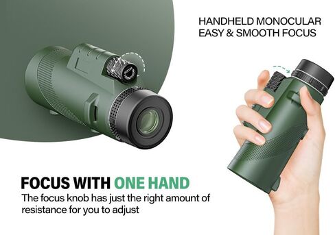 80x100 monocular Telescope, Suitable for Adults and Children, for Bird Watching, Hiking, and Concert Tours, with Phone Clip and Stand in Saudi Arabia