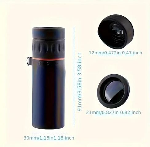 Monocular Compact Mini Telescope, Portable Handheld Mini Monocular for Adults, Tech Gadgets Perfect for Bird Watching, Fishing, Travel and Scenery. 8x21mm in Saudi Arabia