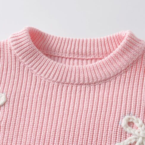 Flofallzique Baby Girl Winter Clothes Knit Sweater Crewneck Pullover Sweatshirt for Infant Toddler in Kuwait