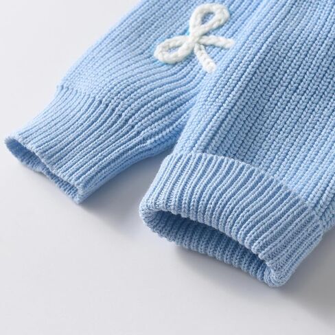 Flofallzique Baby Girl Winter Clothes Knit Sweater Crewneck Pullover Sweatshirt for Infant Toddler in Kuwait