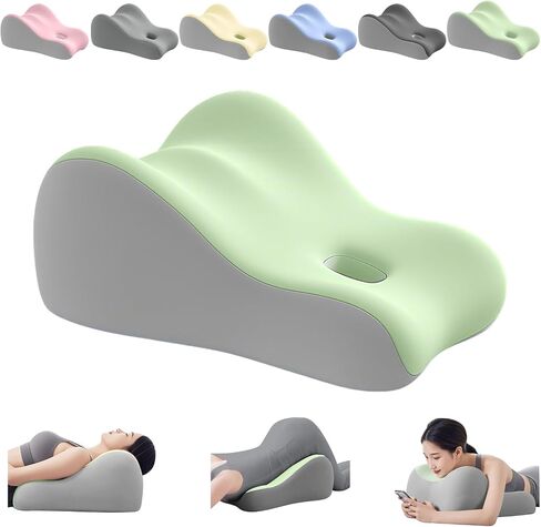 Natural Latex Pillow for Adults - Ergonomic Support for Maternity, Home & Couples, Multi-Functional for Sleeping, Lounging, Reading, Removable Washable Cover (Dark Gray) in Saudi Arabia
