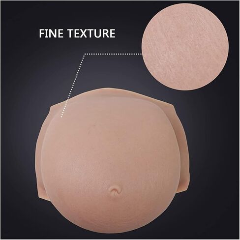 Fake Pregnant Belly, Artificial Silicone Adult Belly Stuffer False Belly Baby Fake Pregnancy Bump for Actor Performance Photography Props, Screen Performance. (M,color1) in Kuwait