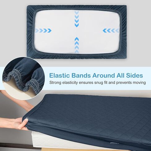 FIOBEE Changing Pad Cover Waterproof 2 Pack Quilted Diaper Change Table Sheets Breathable & Ultra Soft for Newborn Baby Boys Girls Fitted Changer Pads 32"x 16", Pink in Kuwait