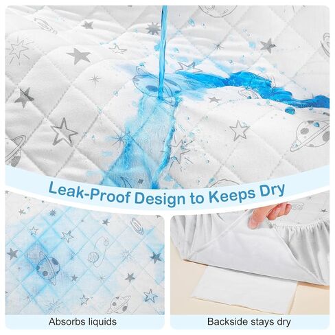 FIOBEE Changing Pad Cover Waterproof 2 Pack Quilted Diaper Change Table Sheets Breathable & Ultra Soft for Newborn Baby Boys Girls Fitted Changer Pads 32"x 16", Pink in Kuwait