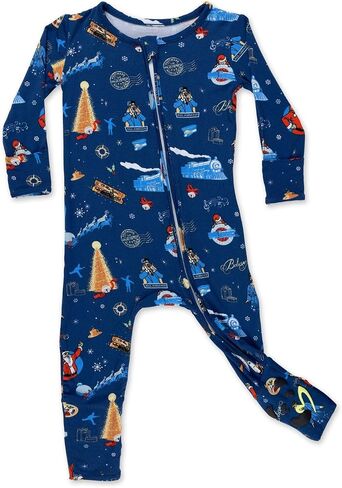 Bellabu Bear the Polar Express Rayon from Bamboo Convertible Footie for Baby Boys & Girls in Kuwait