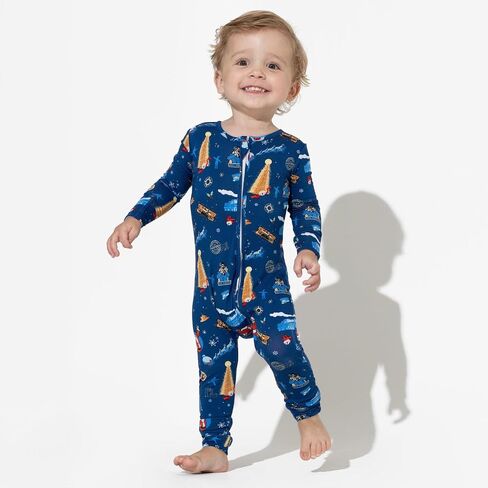 Bellabu Bear the Polar Express Rayon from Bamboo Convertible Footie for Baby Boys & Girls in Kuwait