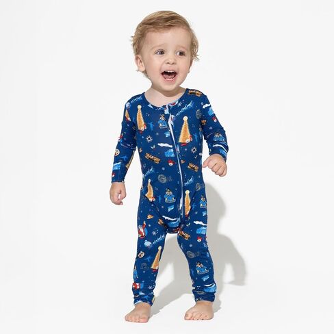 Bellabu Bear the Polar Express Rayon from Bamboo Convertible Footie for Baby Boys & Girls in Kuwait
