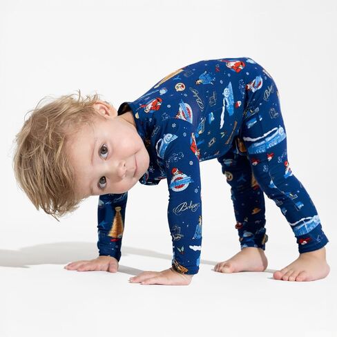 Bellabu Bear the Polar Express Rayon from Bamboo Convertible Footie for Baby Boys & Girls in Kuwait
