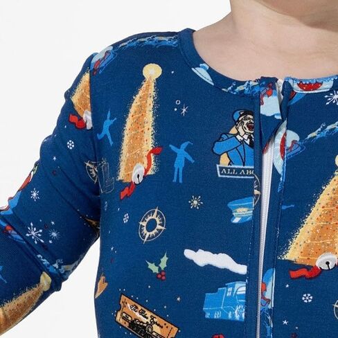 Bellabu Bear the Polar Express Rayon from Bamboo Convertible Footie for Baby Boys & Girls in Kuwait