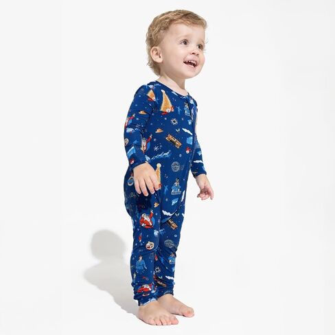 Bellabu Bear the Polar Express Rayon from Bamboo Convertible Footie for Baby Boys & Girls in Kuwait