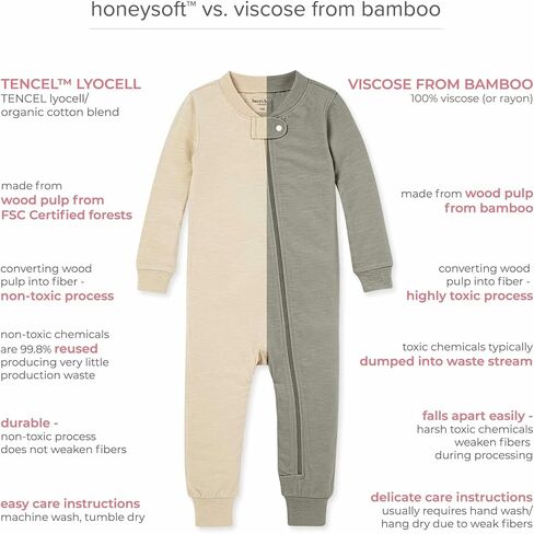 Burt's Bees Baby unisex-baby Honeysoft Sleeper Pajamas, Zip Front Non-slip Footed Footie Pjs, Organic Cotton & Lyocell in Saudi Arabia