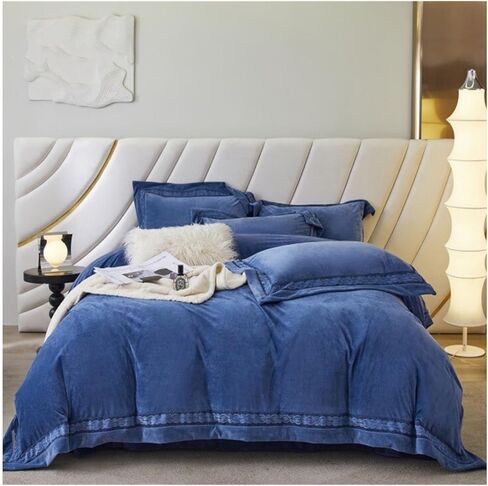 Bedding Duvet Cover Set, Baby Milk Down Four-Piece Winter Thickening, Duvet Cover with Pillowcase, Soft and Warm in Saudi Arabia