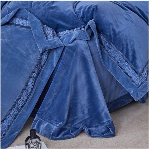 Bedding Duvet Cover Set, Baby Milk Down Four-Piece Winter Thickening, Duvet Cover with Pillowcase, Soft and Warm in Saudi Arabia