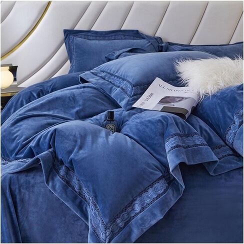 Bedding Duvet Cover Set, Baby Milk Down Four-Piece Winter Thickening, Duvet Cover with Pillowcase, Soft and Warm in Saudi Arabia