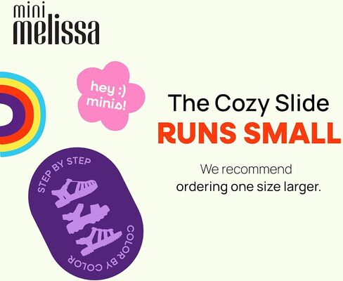mini melissa Cozy Jelly Sandals for Toddlers & Little Kids - Summer Sandal w/Adjustable Back Strap, Jelly Shoes for Girls & Boys in Saudi Arabia