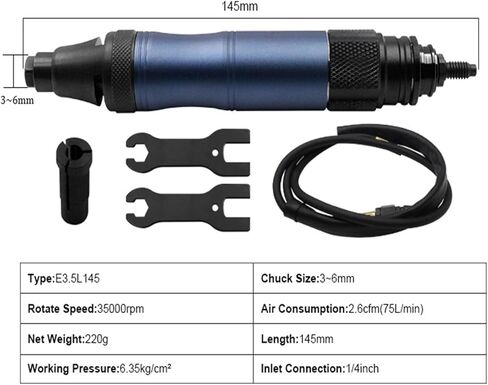 مجموعة أقلام رصاص طاحونة صغيرة تعمل بالهواء المضغوط، قلم هواء صغير، أدوات قطع تلميع وطحن متعددة الوظائف in Kuwait
