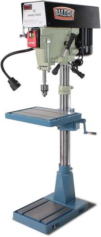 مكبس حفر متغير السرعة مقاس 15 بوصة من Baileigh، 1 حصان، 115/220 فولت 1Ph (موديل DP-15VSF) in Kuwait