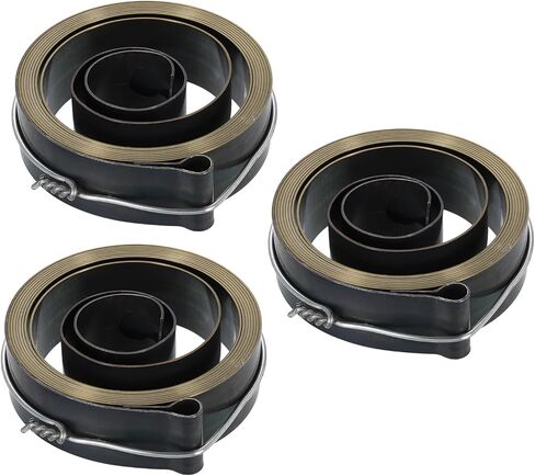 HARFINGTON 3Pcs Drill Press Return Spring, 64 x 19 x 0.7 mm Coil Spring Assembly Steel Chemical Blackening Finish for Various Vacuum Volume Cleaner Coil Systems in Saudi Arabia