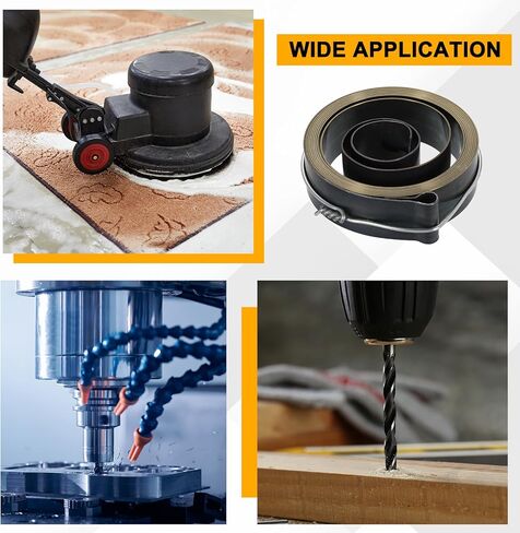 HARFINGTON 3Pcs Drill Press Return Spring, 64 x 19 x 0.7 mm Coil Spring Assembly Steel Chemical Blackening Finish for Various Vacuum Volume Cleaner Coil Systems in Saudi Arabia