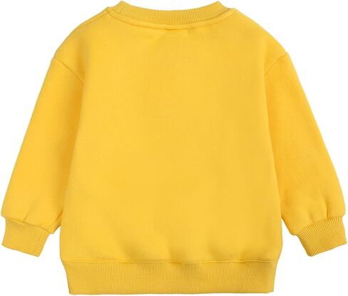 Toddler Sweatshirt Baby Boys Girls Long Sleeve Shirts Kids Cotton Solid Fall Winter Pullover Tee Tops Blouse in Saudi Arabia
