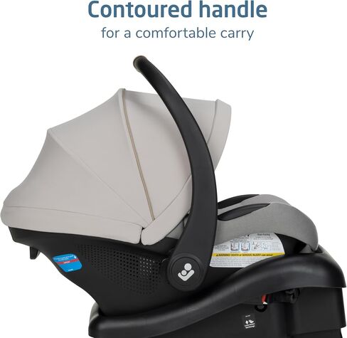 Maxi-Cosi Mico Pro Baby Infant Car Seat with Base, Ventilated Chair, Soft Headrest Pad, Easy-Install Latch, Adjustable Belt Guide, 3-Position Base, Stroller-Ready, 4-30 lbs, up to 32 in, Sea Shadow in Saudi Arabia