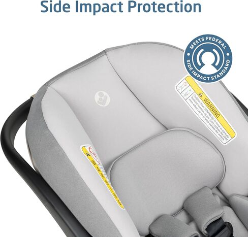 Maxi-Cosi Mico Pro Baby Infant Car Seat with Base, Ventilated Chair, Soft Headrest Pad, Easy-Install Latch, Adjustable Belt Guide, 3-Position Base, Stroller-Ready, 4-30 lbs, up to 32 in, Sea Shadow in Saudi Arabia