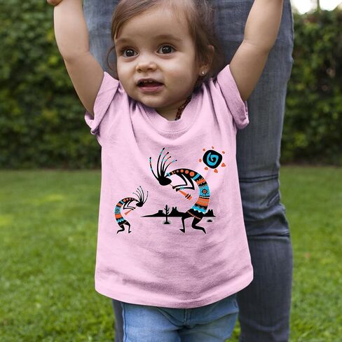 Native American Kokopelli Southwest Toddler T-Shirt, Soft Cotton in Saudi Arabia