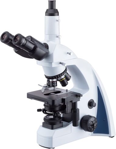 AmScope 40X-1000X Plan Infinity Compound Microscope with LED Koehler Illumination and Quintuple Nosepiece in Saudi Arabia