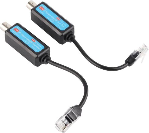 Keenso IP Coaxial Transmitter Receiver Extender for NVR Camera - Fast and Easy Install, Surge Guard, 1Pair for CCTV Security System in Saudi Arabia