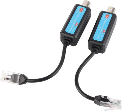 Keenso IP Coaxial Transmitter Receiver Extender for NVR Camera - Fast and Easy Install, Surge Guard, 1Pair for CCTV Security System in Saudi Arabia