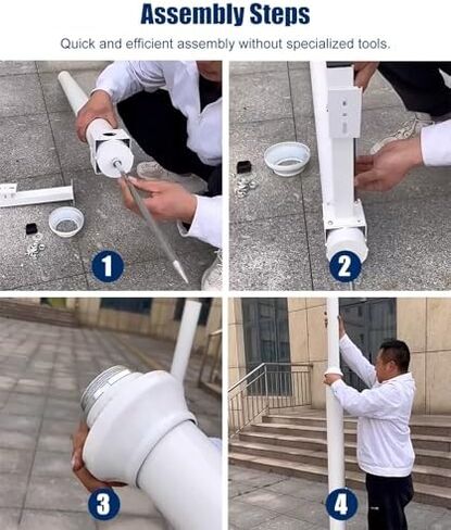 طقم حامل عمود كاميرا الأمان الخارجي من Blazea - ​​عمود مراقبة مقاوم للطقس بطول 8-20 قدم للفناء، تركيب مثالي لكاميرا الأمان in Saudi Arabia