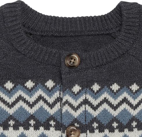 Modern Moments by Gerber Baby Boys' and Toddler Holiday Fair Isle Sweater in Saudi Arabia