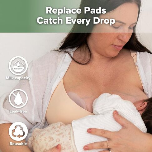 haakaa Petal Soft Silicone Milk Collector丨Discreet Leak-Protection Breast Milk Saver, Reusable Breast Shells Milk Collection Cup for Breastfeeding with Cleaning Brush- 2PCS in Saudi Arabia