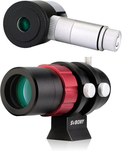 SVBONY SV165 Mini Guide Scope 30mm F4 Finder Scope Bundle with Reticle Eyepiece 1.25 inches Illuminated Eyepiece Telescope Accessory Guide Star in Saudi Arabia