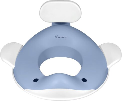 Kindsgut Potty Training Seat in whale design, designed in Germany, suitable for all toilet shapes non-slip toilet seat, Pigeon Blue in Kuwait