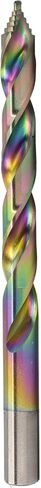 Spectral 3/8" Step Point HSS Drill Bit, Stepped Point 135° Split Point Tip, M2 Steel, 3-Flat Shank, Multi-Color Finish, 2-Pack in Saudi Arabia