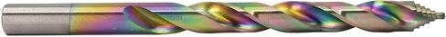 Spectral 3/8" Step Point HSS Drill Bit, Stepped Point 135° Split Point Tip, M2 Steel, 3-Flat Shank, Multi-Color Finish, 2-Pack in Saudi Arabia