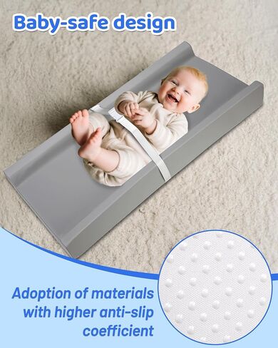 Baby Changing Pad for Dresser & Baby Changing Table Pad | Diaper Changing Pad & Wipeable Changing Pad - 100% Waterproof Vegan Leather, 31.25"x16" Standard Size​ in Saudi Arabia