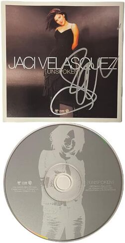 Athlon Sports CTBL-032389 Jaci Velasquez موقع كتيب غلاف الألبوم غير المعلن لعام 2003 مع قرص مضغوط COA - مسيحي ولاتيني in Saudi Arabia